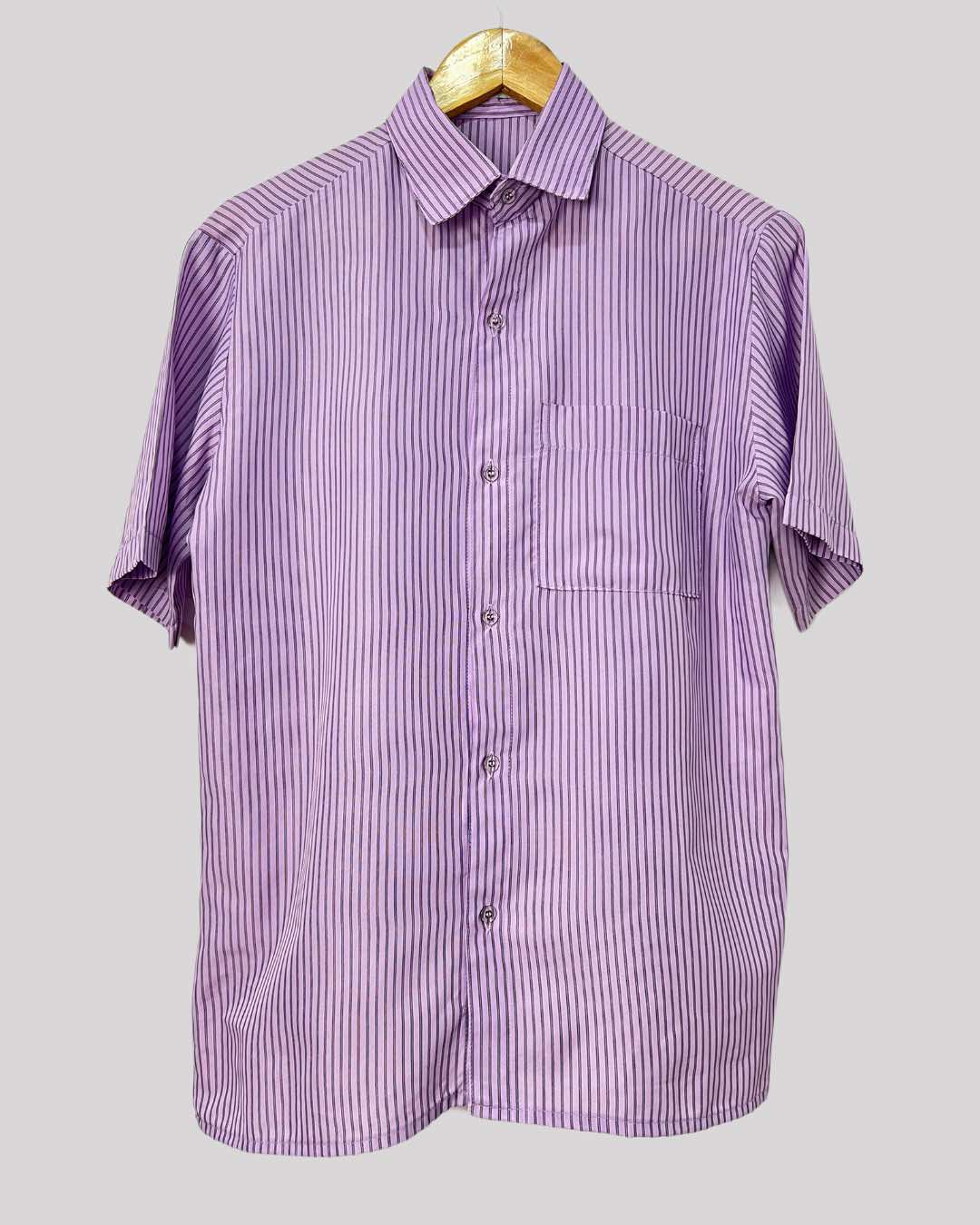 Camisa Risca giz lilás - tam (P)