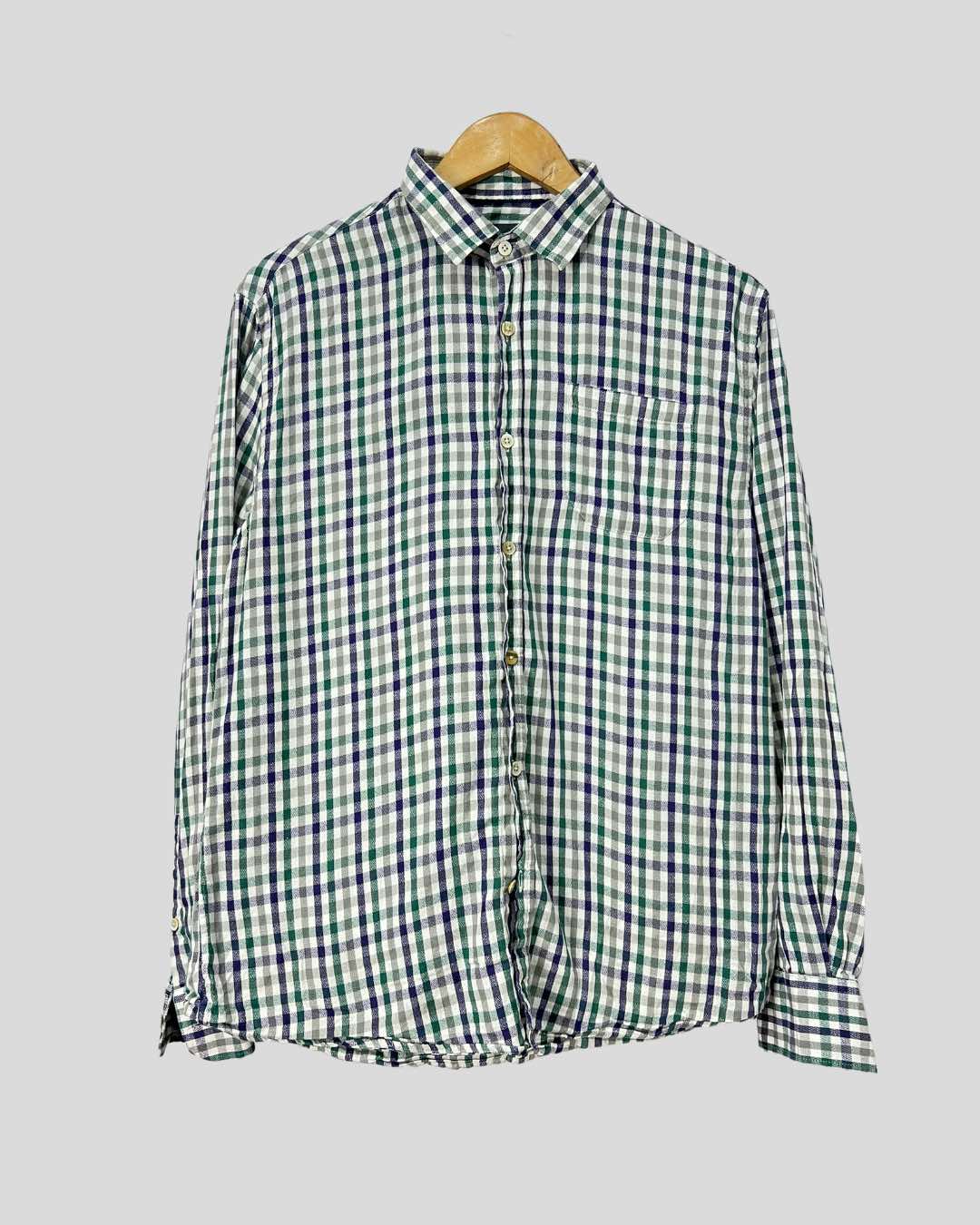 Camisa xadrez giz luigi - tam (M)