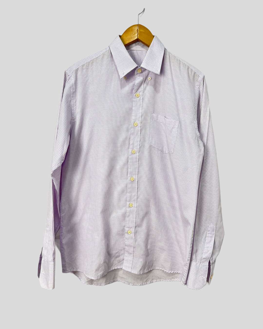 Camisa risca giz lilás - tam (G)