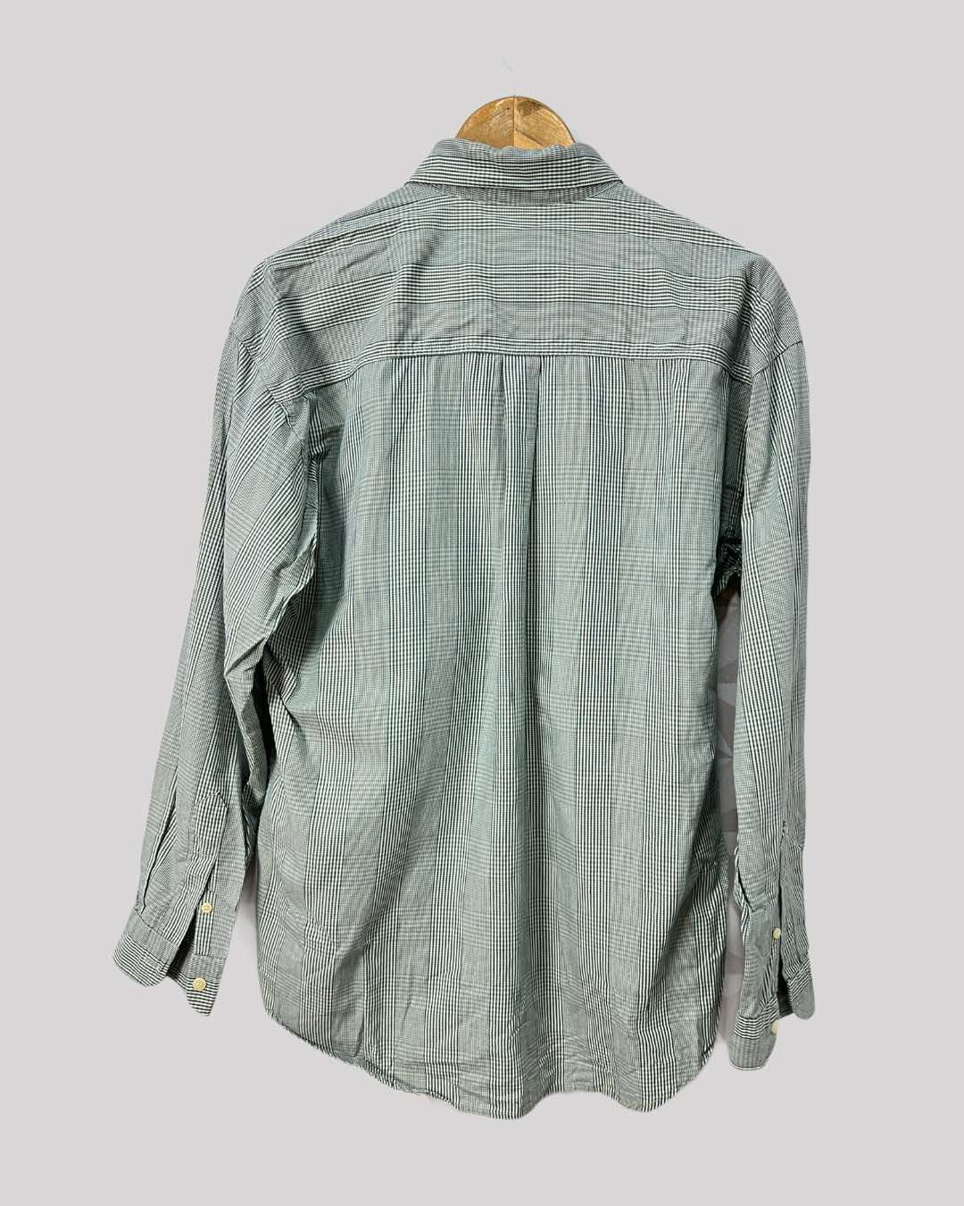 Camisa risca giz verde - tam (M)