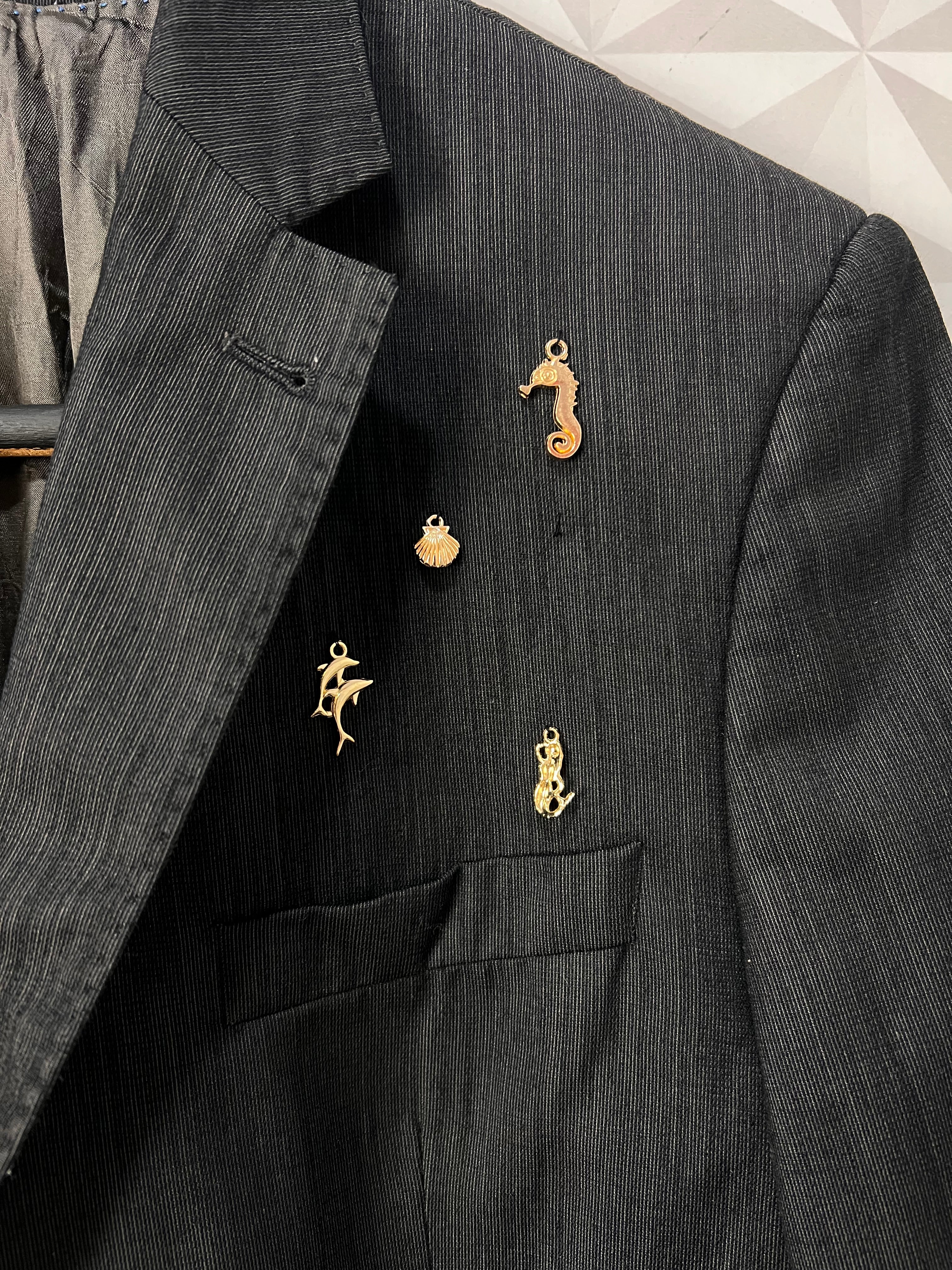 Blazer Estilizado Pins Milan — tam G