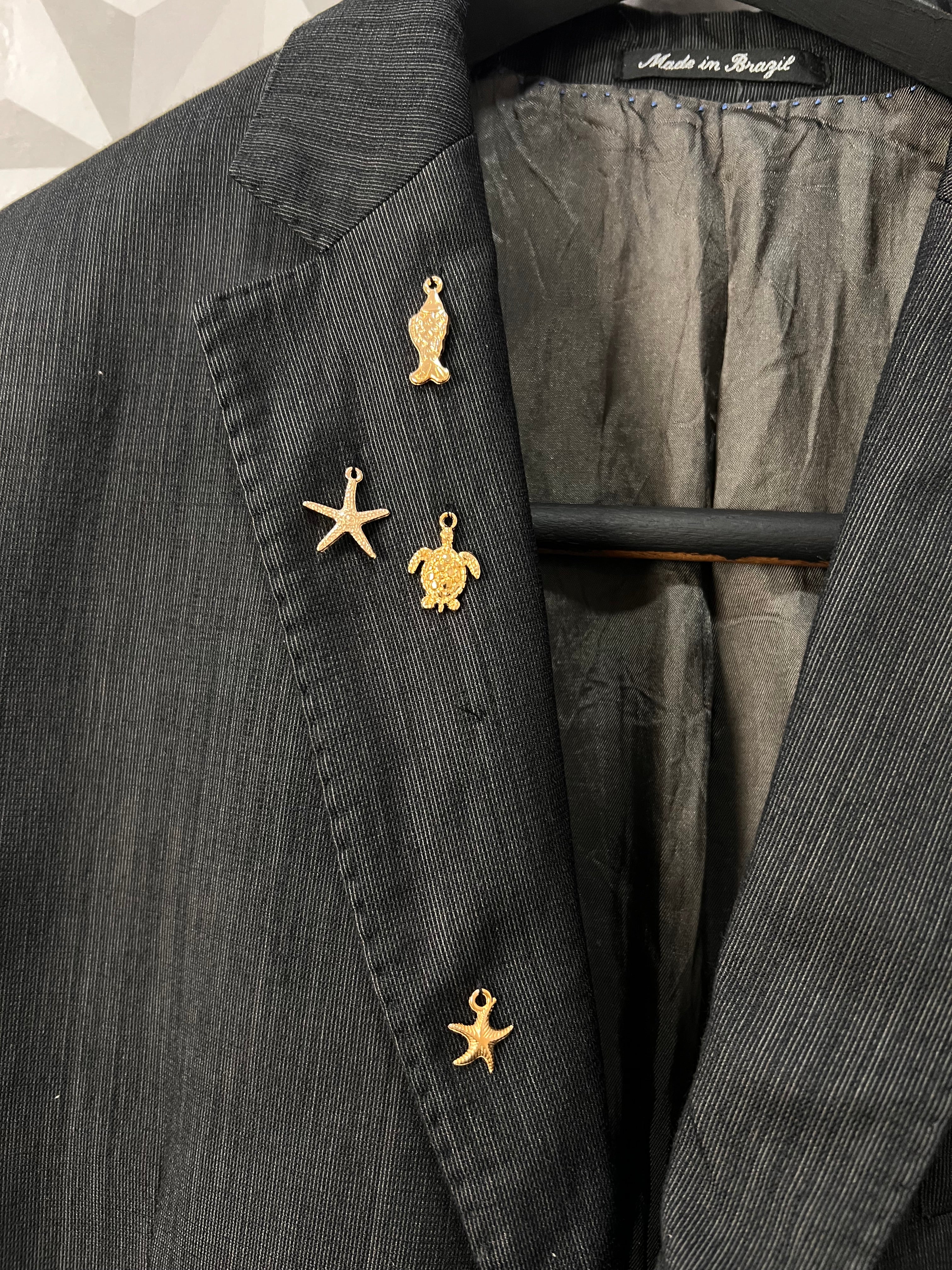 Blazer Estilizado Pins Milan — tam G
