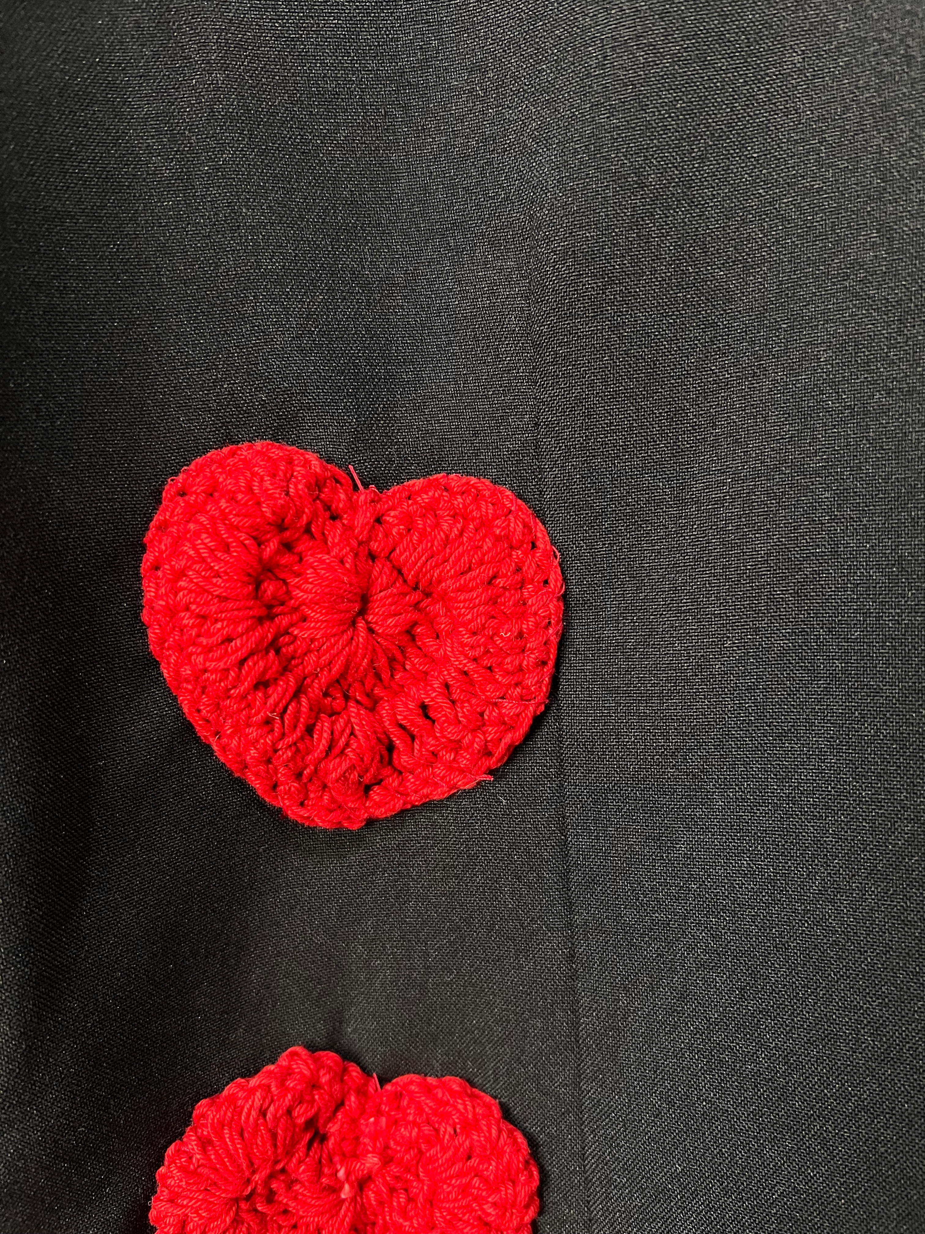 Blazer Azul Estilizado Hearts — tam G