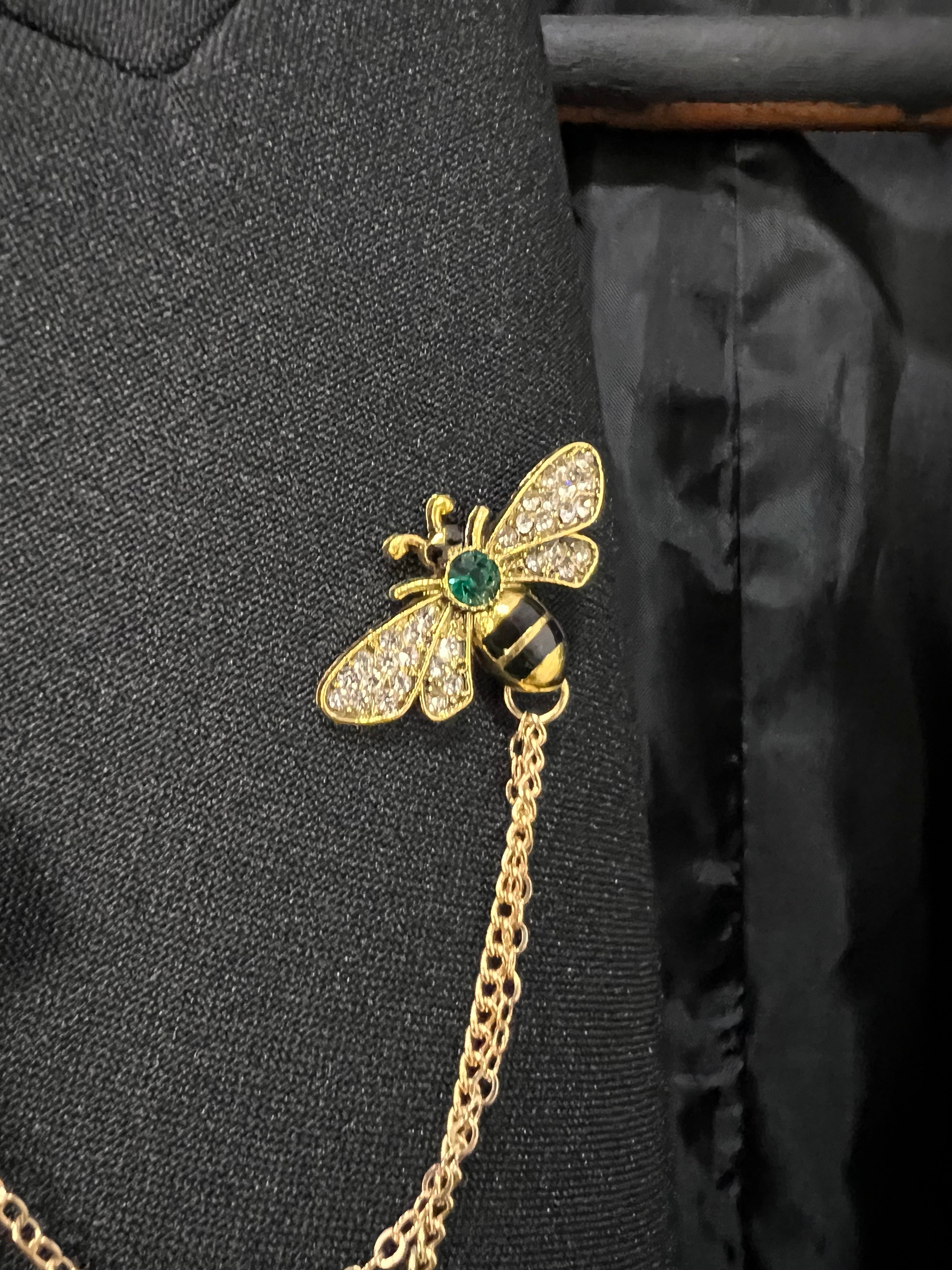 Blazer Dorinhos Estilizado Pin Abelha  — tam GG