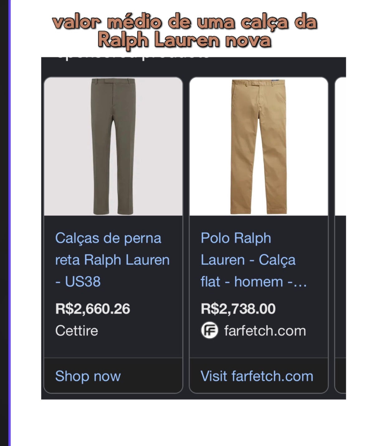 Alfaiataria Ralph Lauren — tam 52