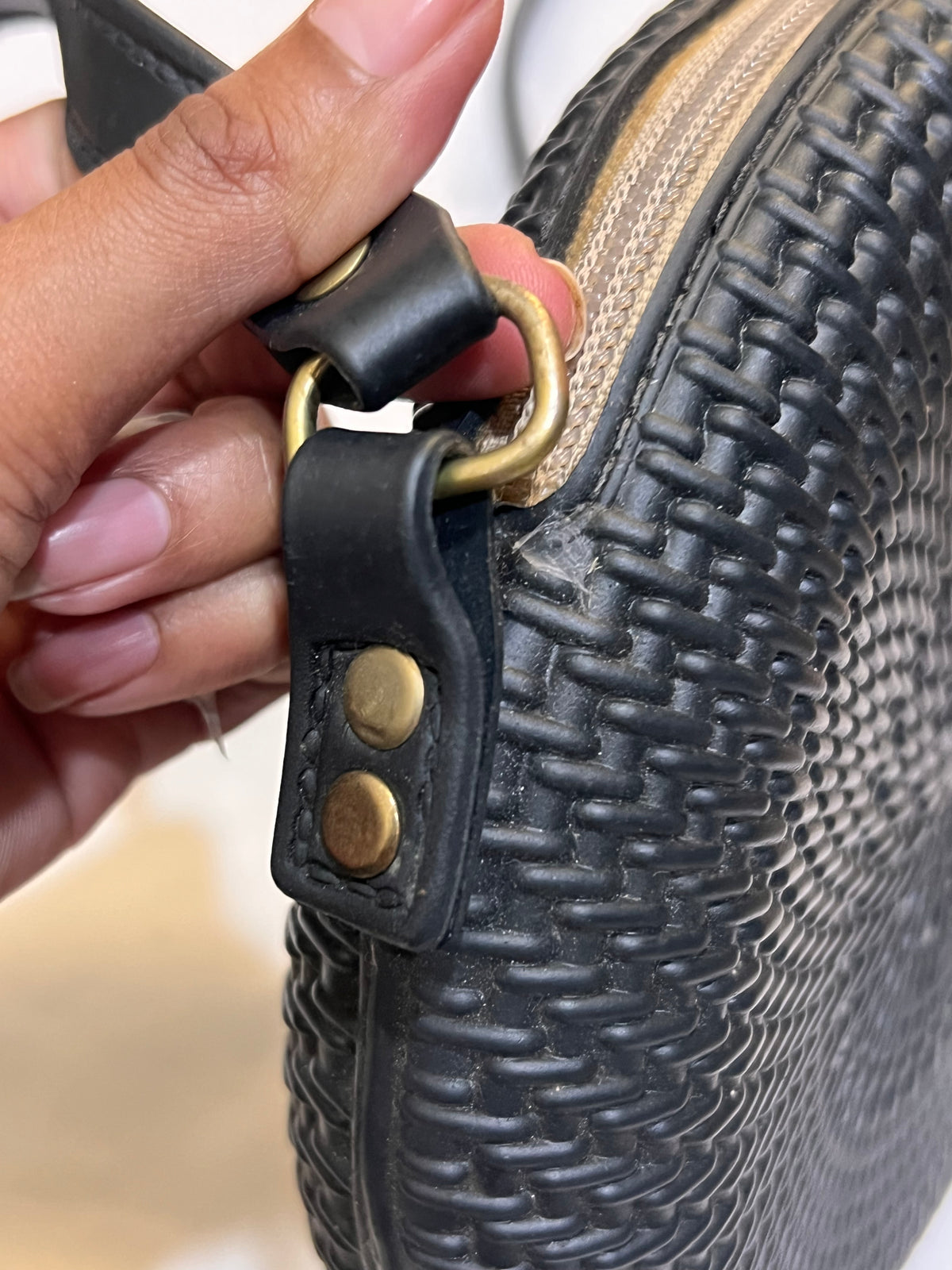 Bolsa Emborrachada Preta