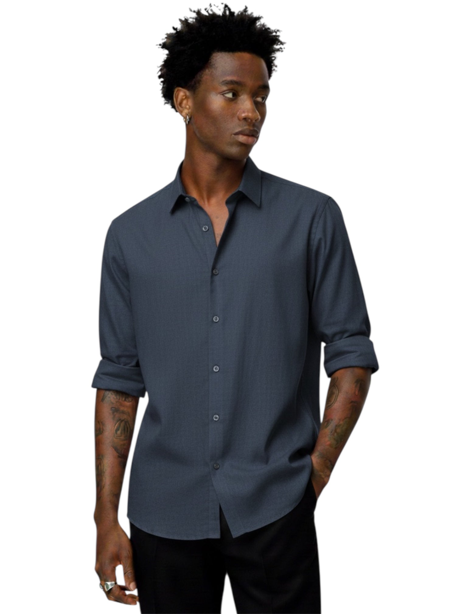 Camisa Blue Linho  - tam (M)