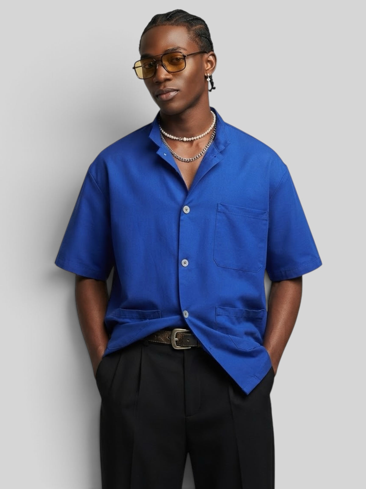 Camisa Azul  - tam G