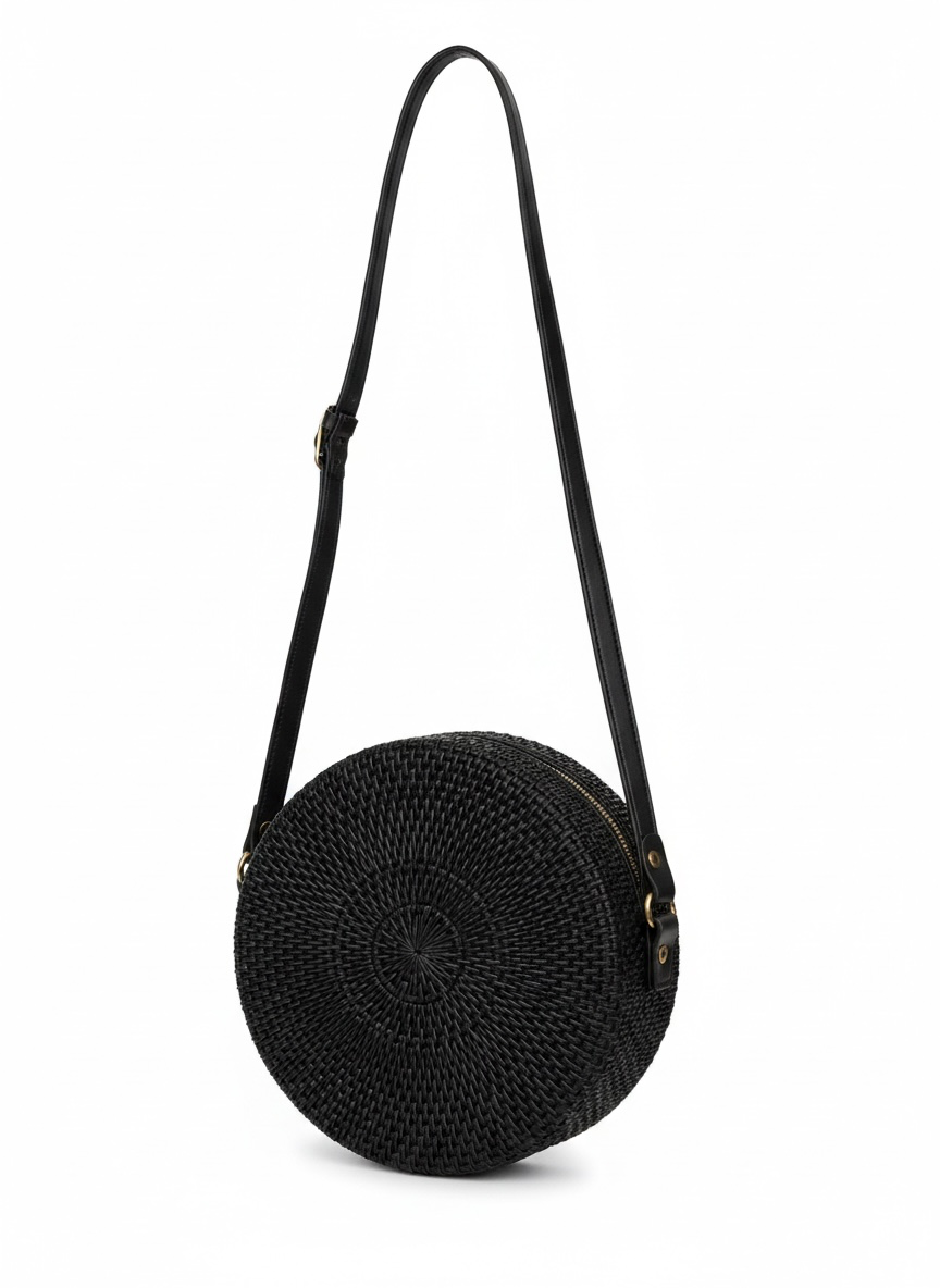 Bolsa Emborrachada Preta