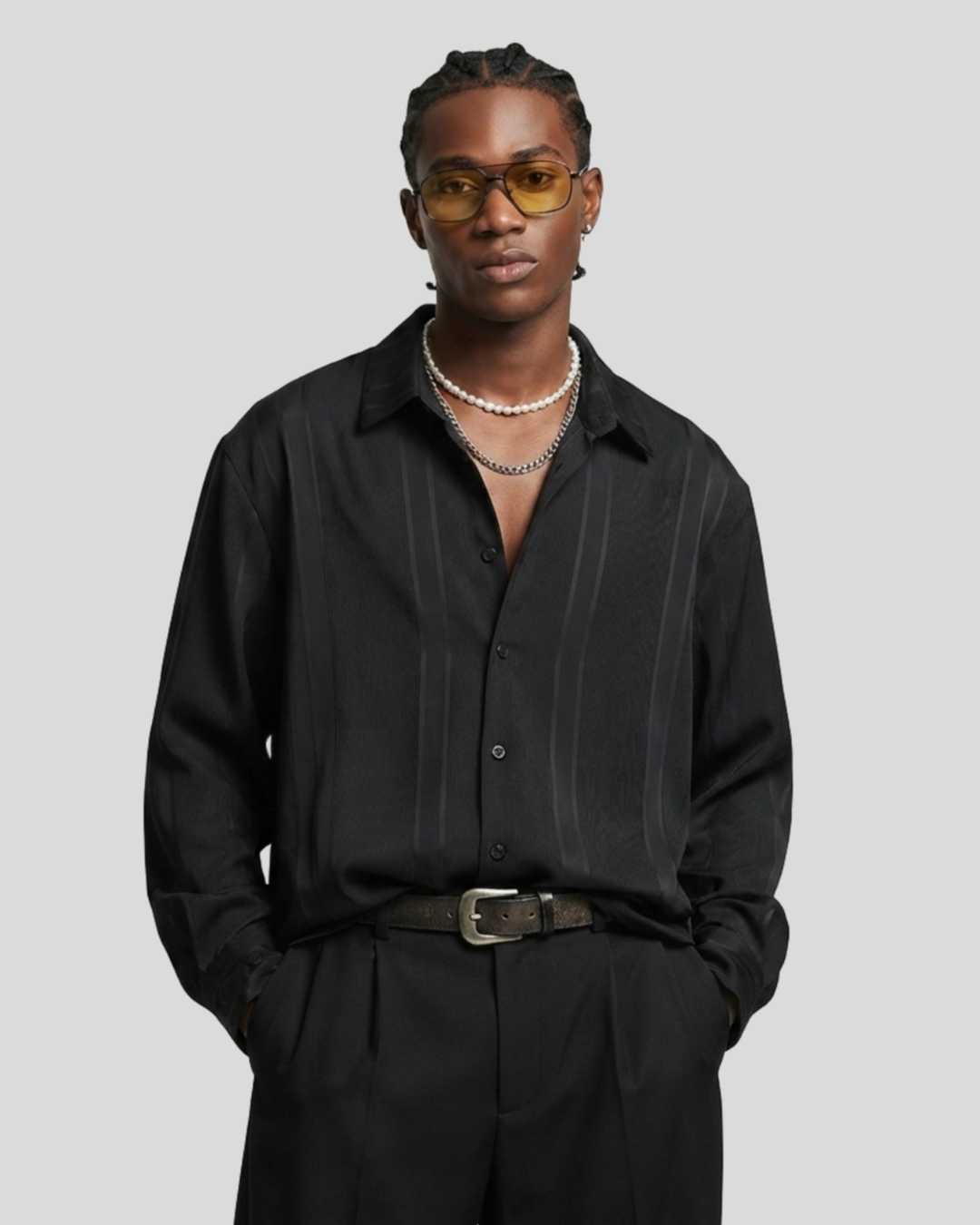 Camisa Angelo Litrico Preta  —  tam G