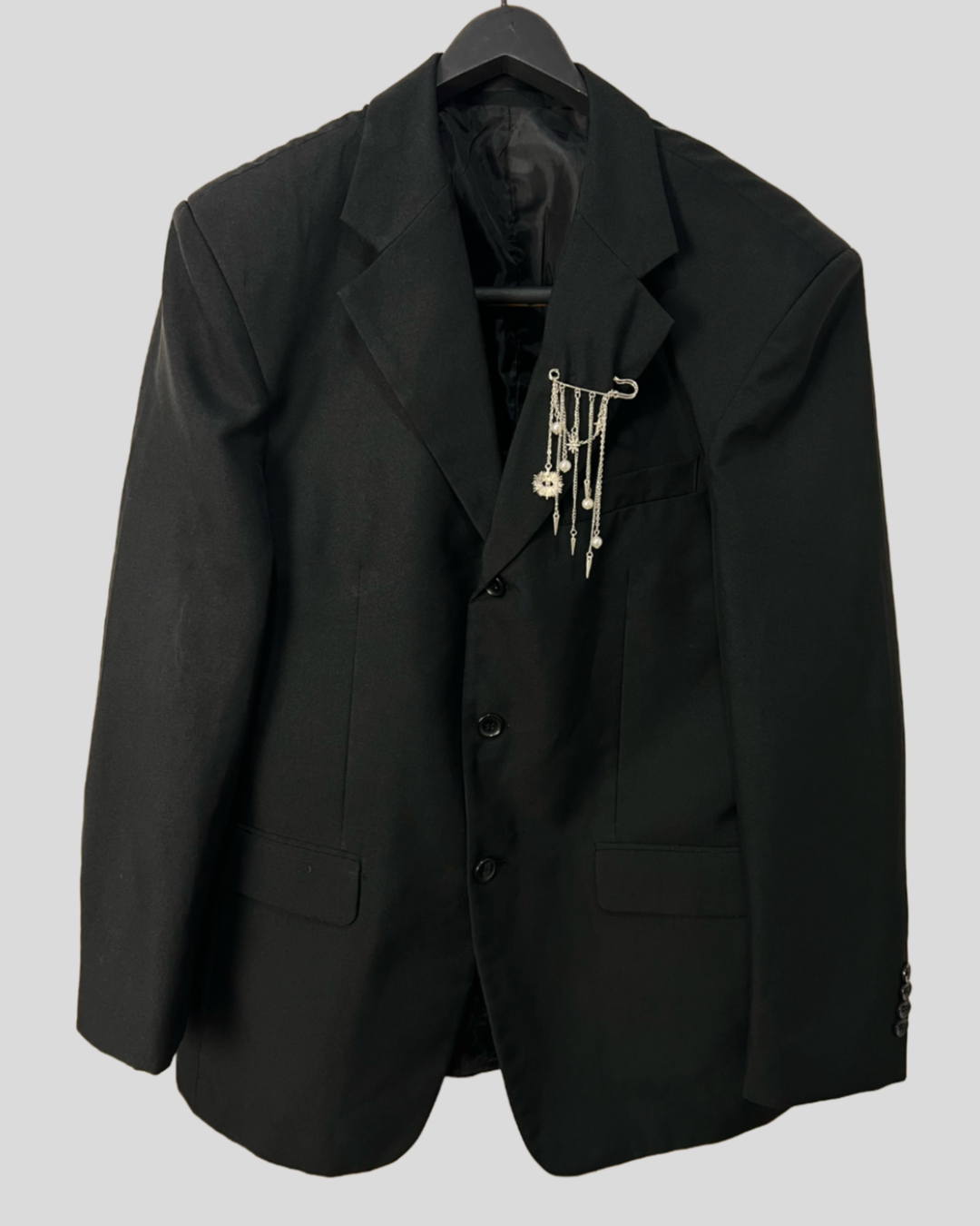Blazer Estilizado Preto Pins  — tam M