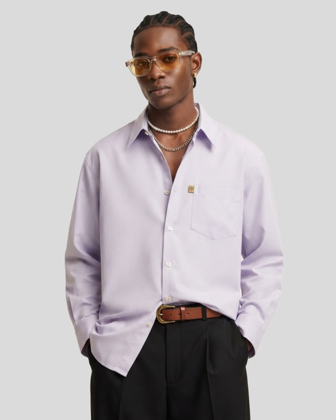 Camisa Lilás S  —  tam G