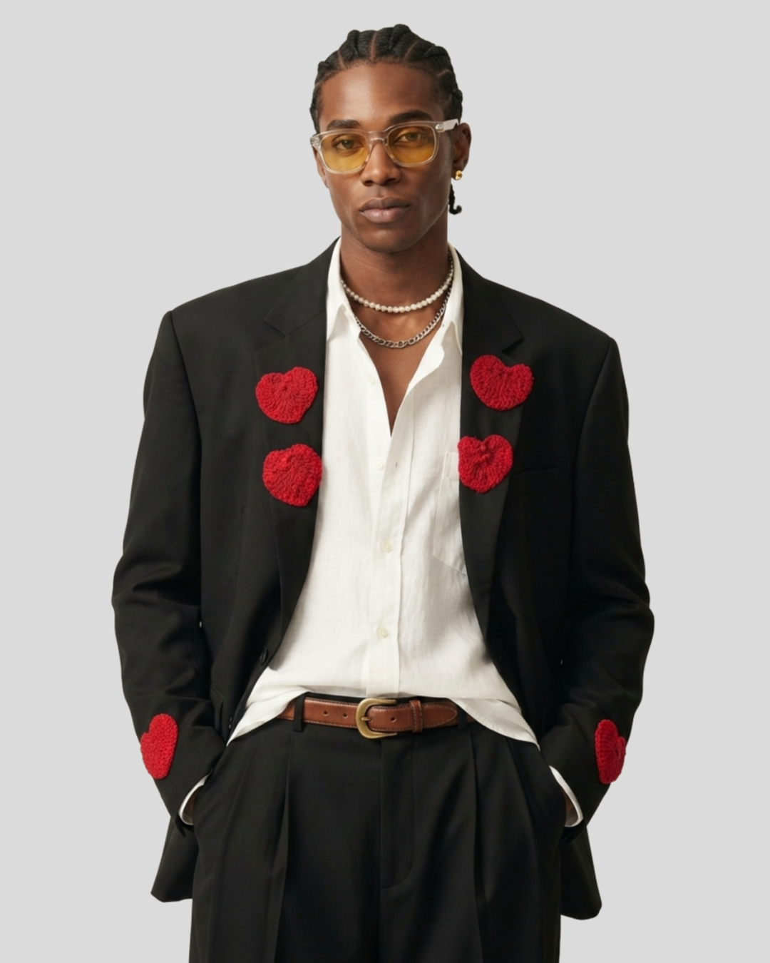 Blazer Estilizado Hearts — tam G