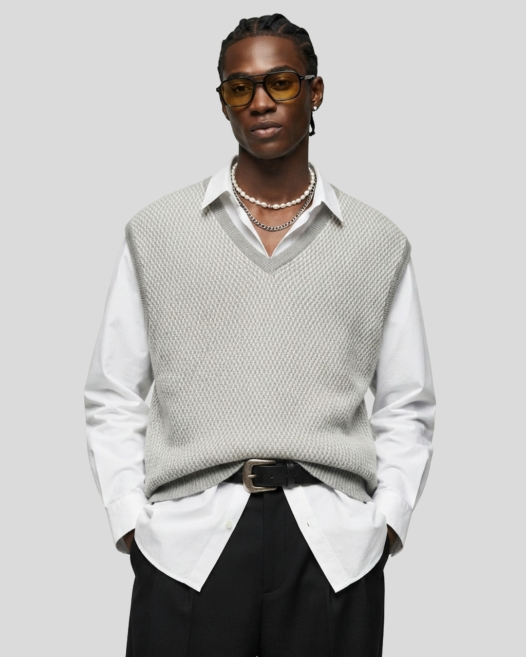 Pullover Cinza  — tam PP