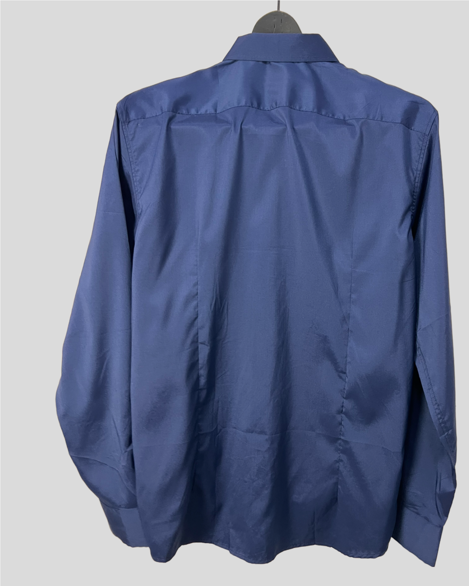 Camisa Lisa Marinho Slim — tam M