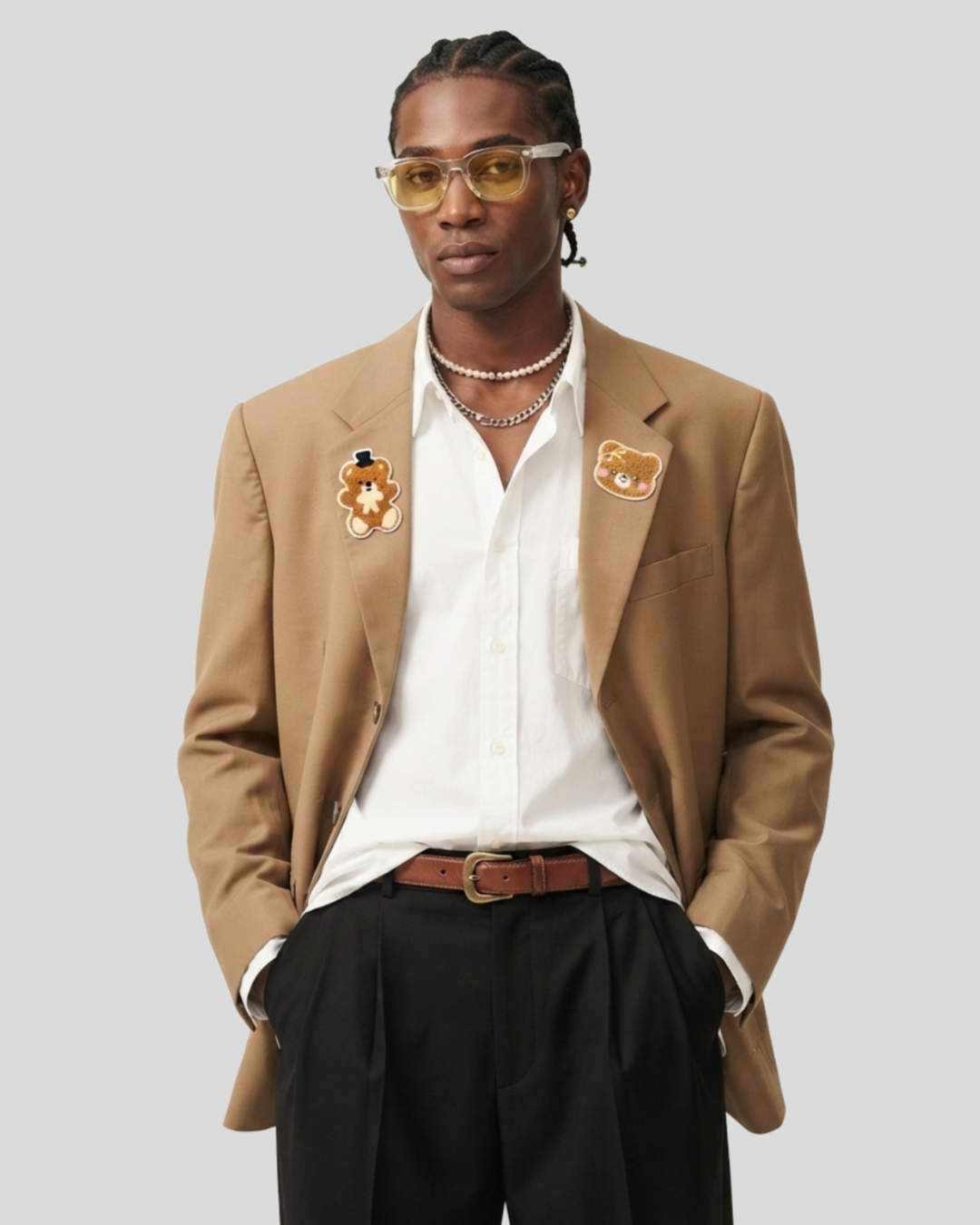 Blazer Oversized Bears Estilizado — tam G