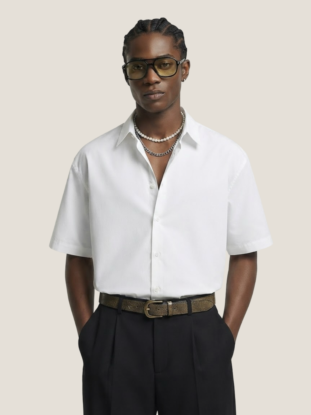 Camisa Lisa Branca - tam G