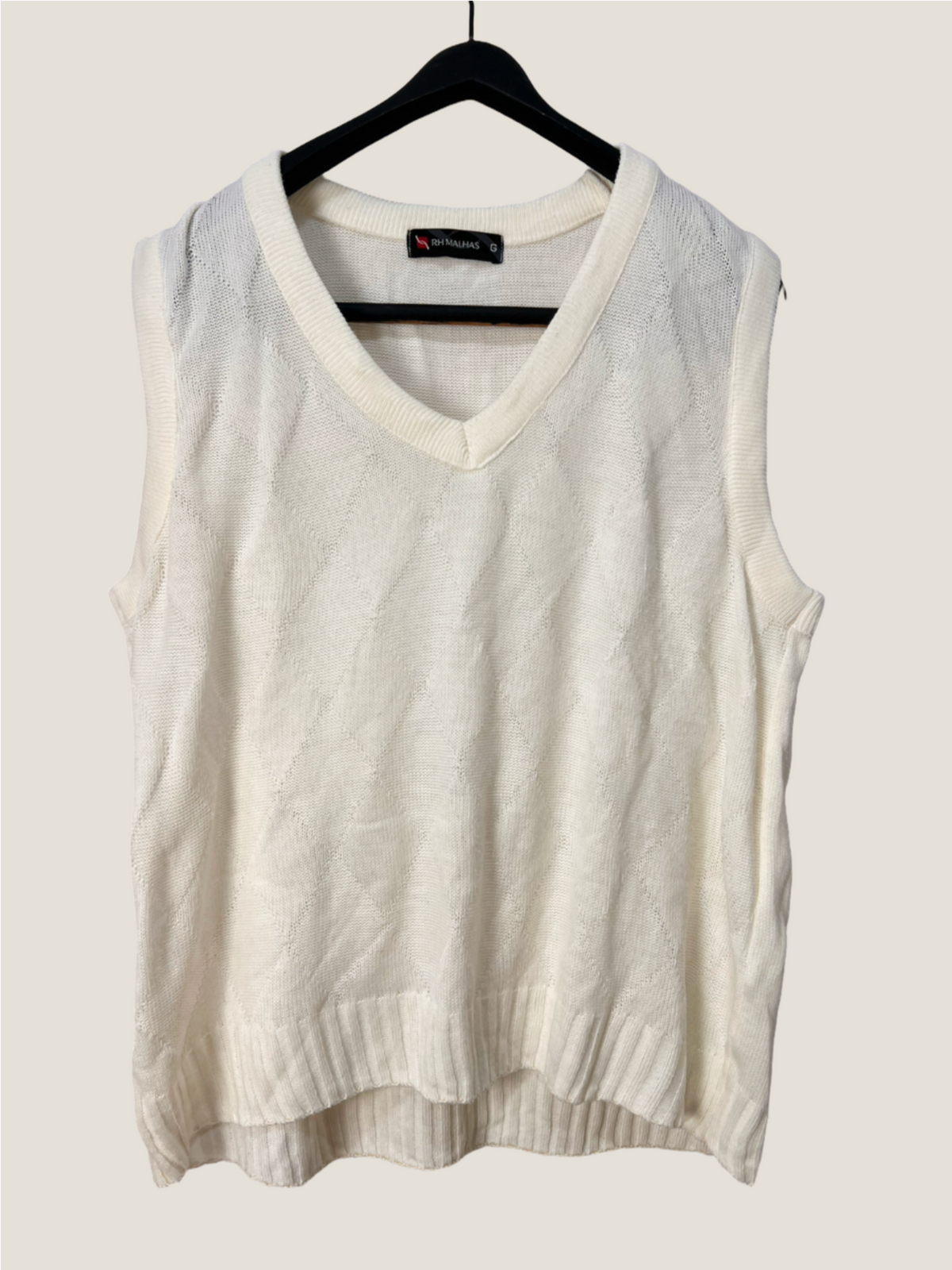 Pullover Vintage Branco  — tam G