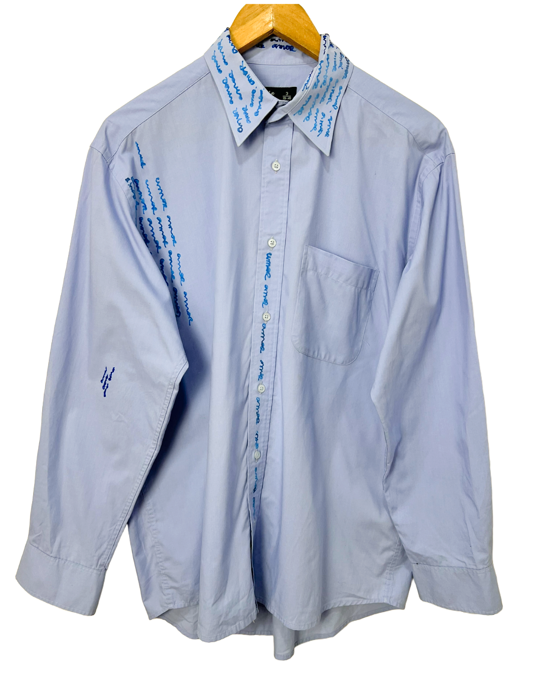 Camisa Estilizada amor azul  - tam (M)
