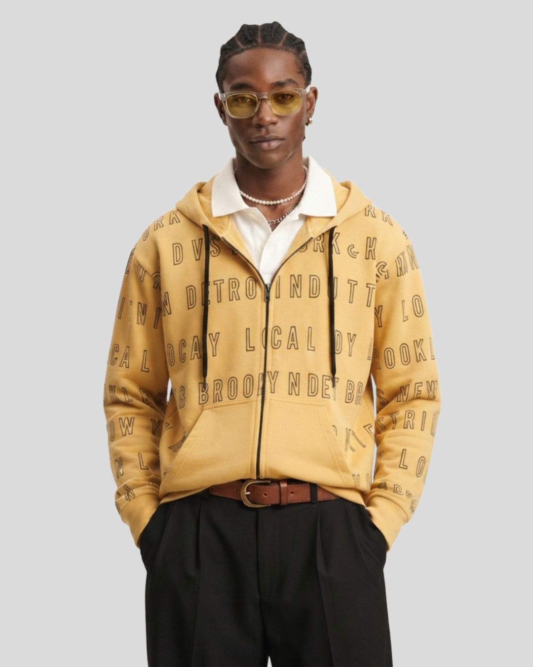 Moletom Hood Amarelo —  tam G